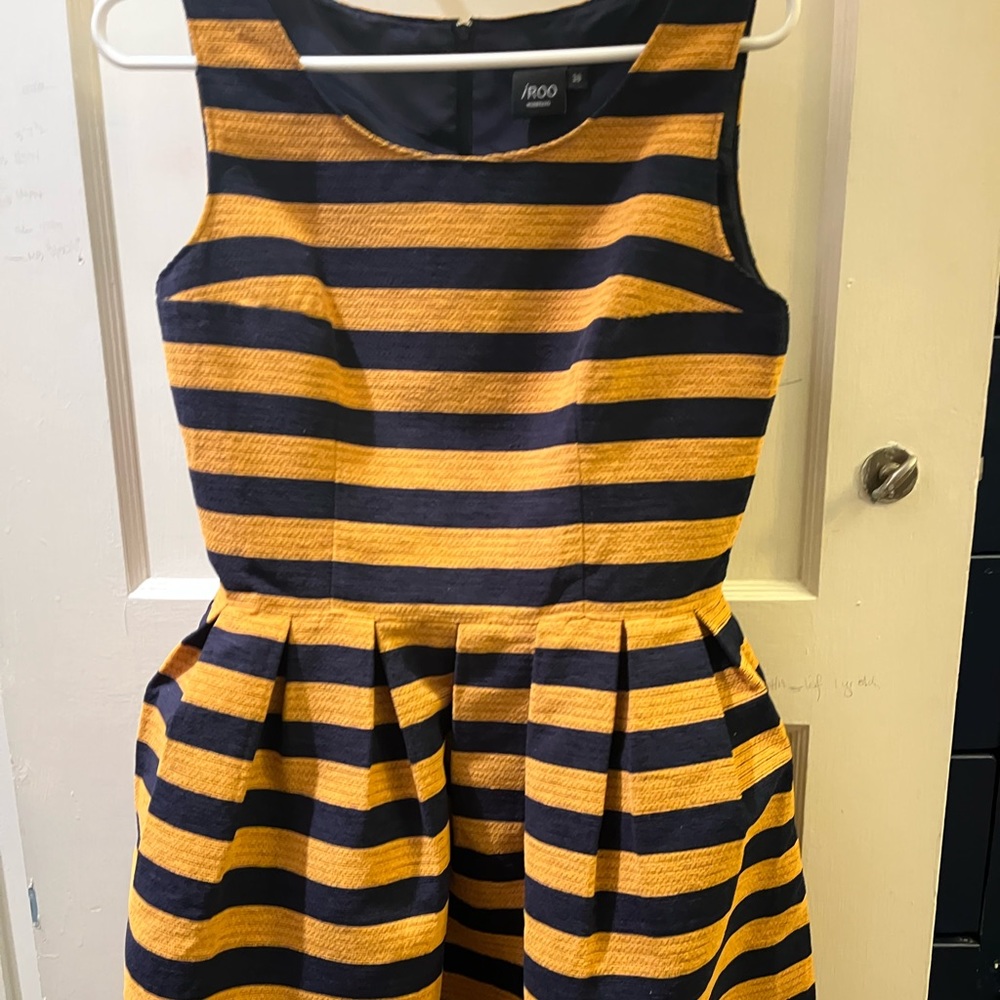 IRoo Moderato Navy and Mustard striped mini